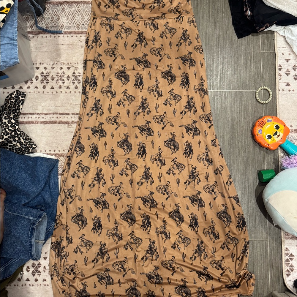 Cowboy Printed Women's Skirt